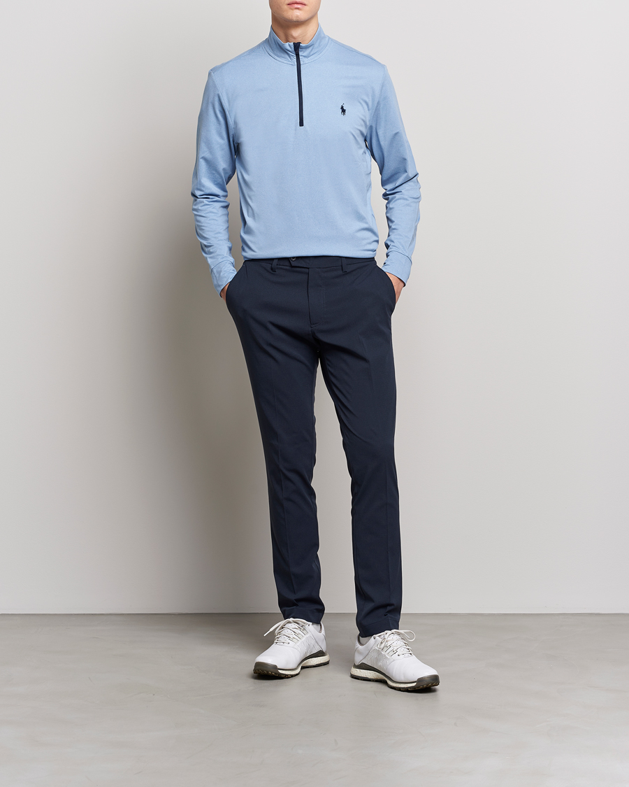 Homme | Pulls Et Tricots | Polo Ralph Lauren Golf | Performance Stratch Half Zip Powder Blue Heather