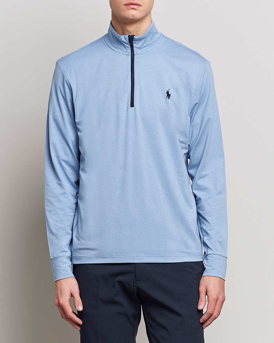 Homme | Pulls Et Tricots | Polo Ralph Lauren Golf | Performance Stratch Half Zip Powder Blue Heather