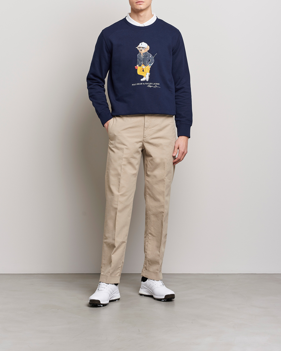 Homme | Pulls Et Tricots | Polo Ralph Lauren Golf | Magic Fleece Printed Bear Sweatshirt Navy