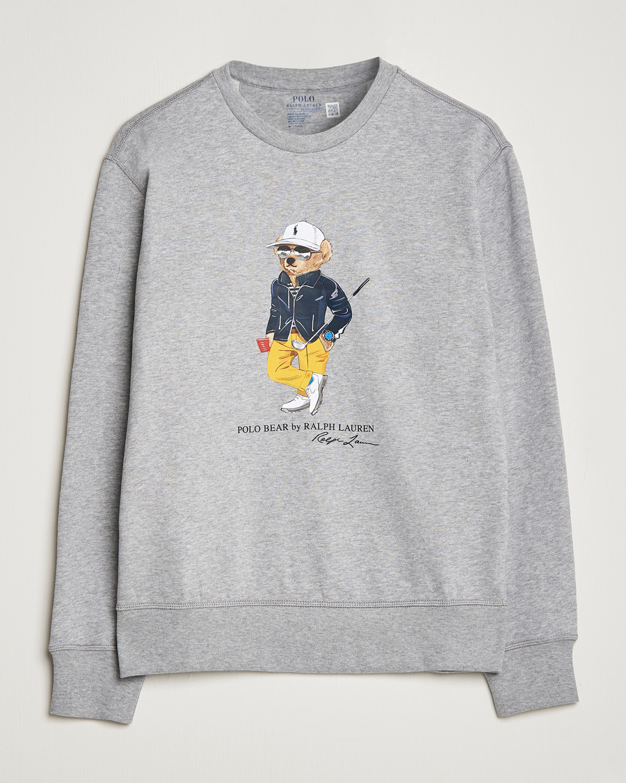 Homme | Pulls Et Tricots | Polo Ralph Lauren Golf | Magic Fleece Printed Bear Sweatshirt Andover Heather
