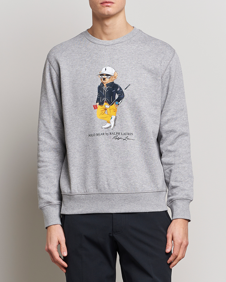Homme | Pulls Et Tricots | Polo Ralph Lauren Golf | Magic Fleece Printed Bear Sweatshirt Andover Heather