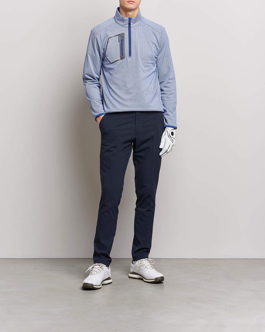 Homme | Pulls Et Tricots | RLX Ralph Lauren | Luxury Jersey Half Zip Royal Blue