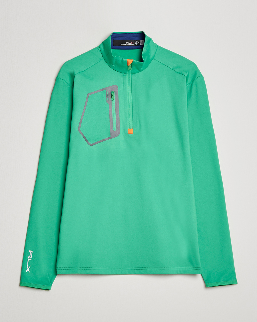 Homme | Pulls Et Tricots | RLX Ralph Lauren | Luxury Jersey Half Zip Vineyard Green