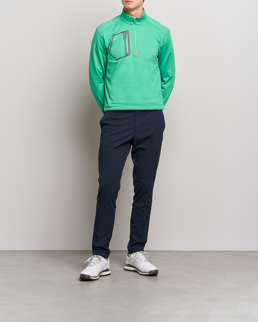 Homme | Pulls Et Tricots | RLX Ralph Lauren | Luxury Jersey Half Zip Vineyard Green