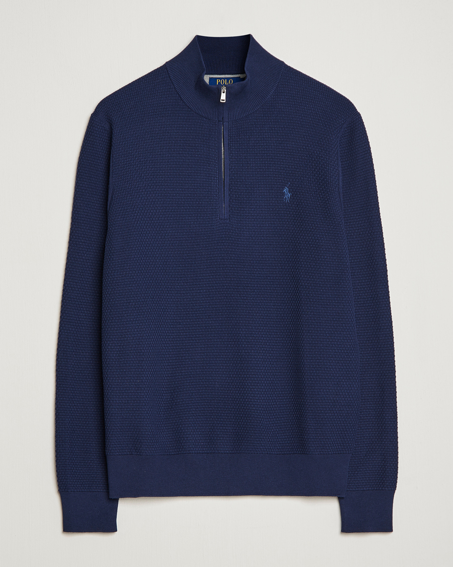 Homme | Pulls Et Tricots | Polo Ralph Lauren Golf | Cotton Jersey Half Zip Refined Navy