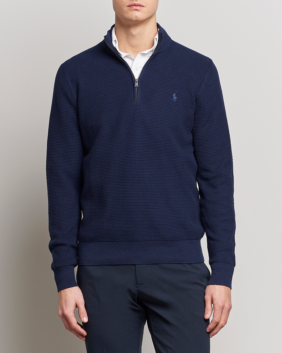 Homme | Pulls Et Tricots | Polo Ralph Lauren Golf | Cotton Jersey Half Zip Refined Navy