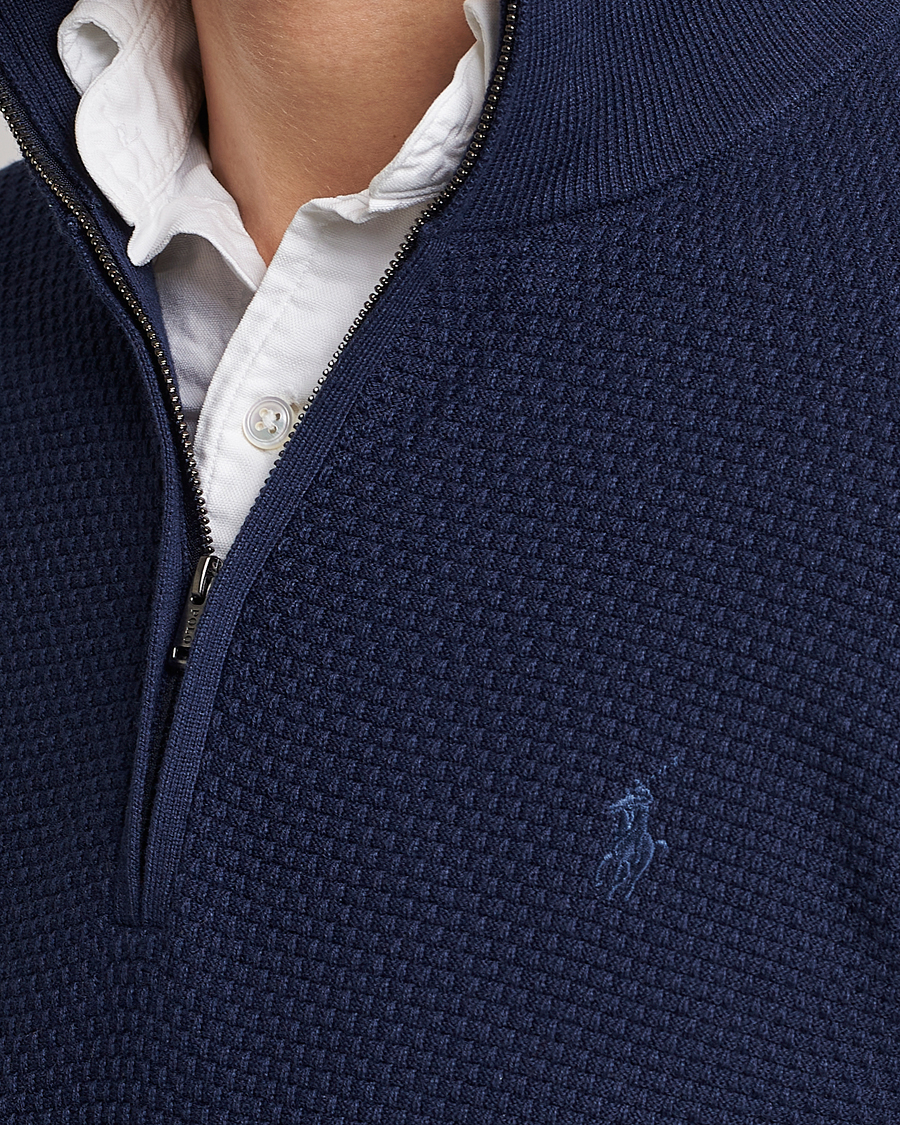 Homme | Pulls Et Tricots | Polo Ralph Lauren Golf | Cotton Jersey Half Zip Refined Navy
