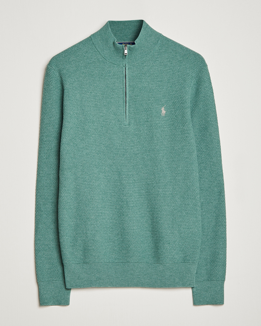 Homme | Pulls Et Tricots | Polo Ralph Lauren Golf | Cotton Jersey Half Zip Green Heather