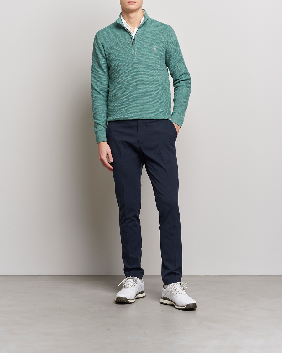 Homme | Pulls Et Tricots | Polo Ralph Lauren Golf | Cotton Jersey Half Zip Green Heather