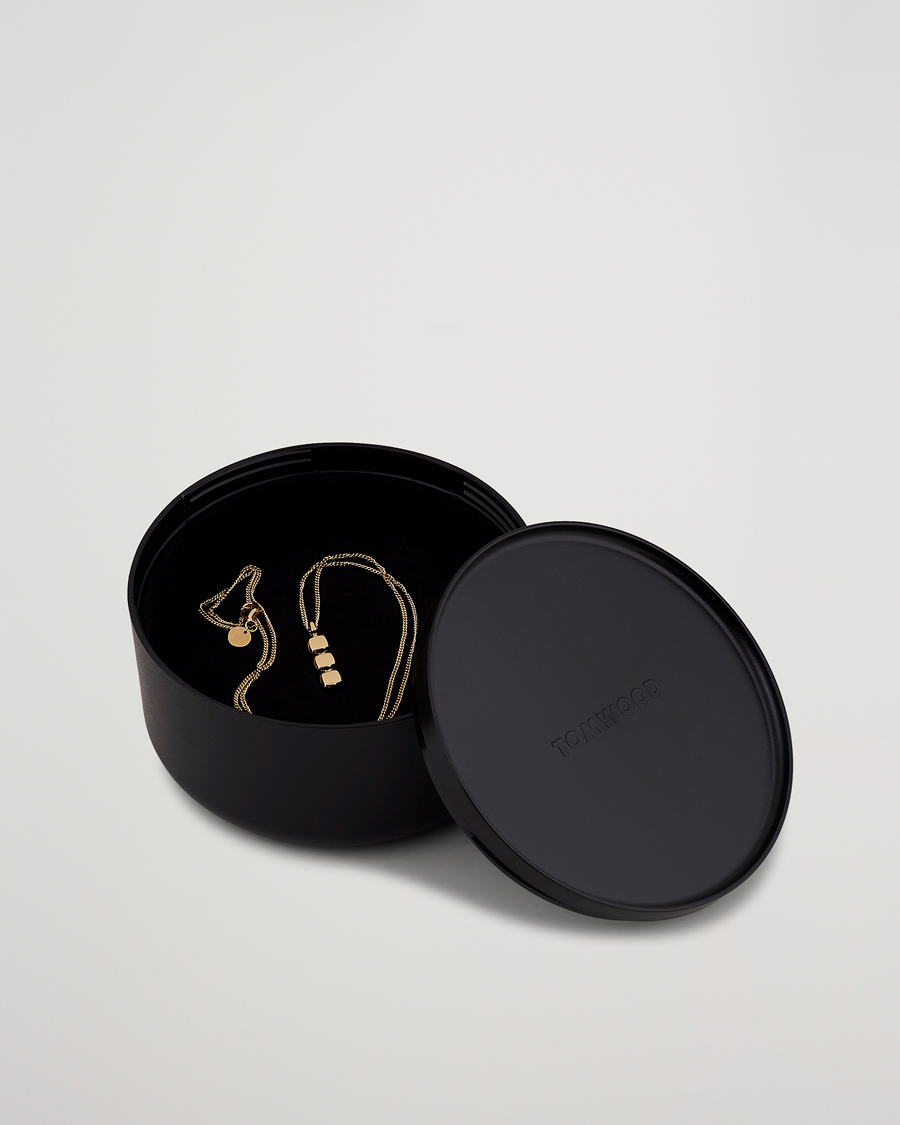 Homme | Tom Wood Mini Cushion Pendant Necklace Gold | Tom Wood | Mini Cushion Pendant Necklace Gold