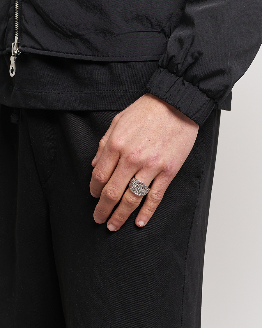 Homme | Tom Wood Mesh Ring Silver | Tom Wood | Mesh Ring Silver