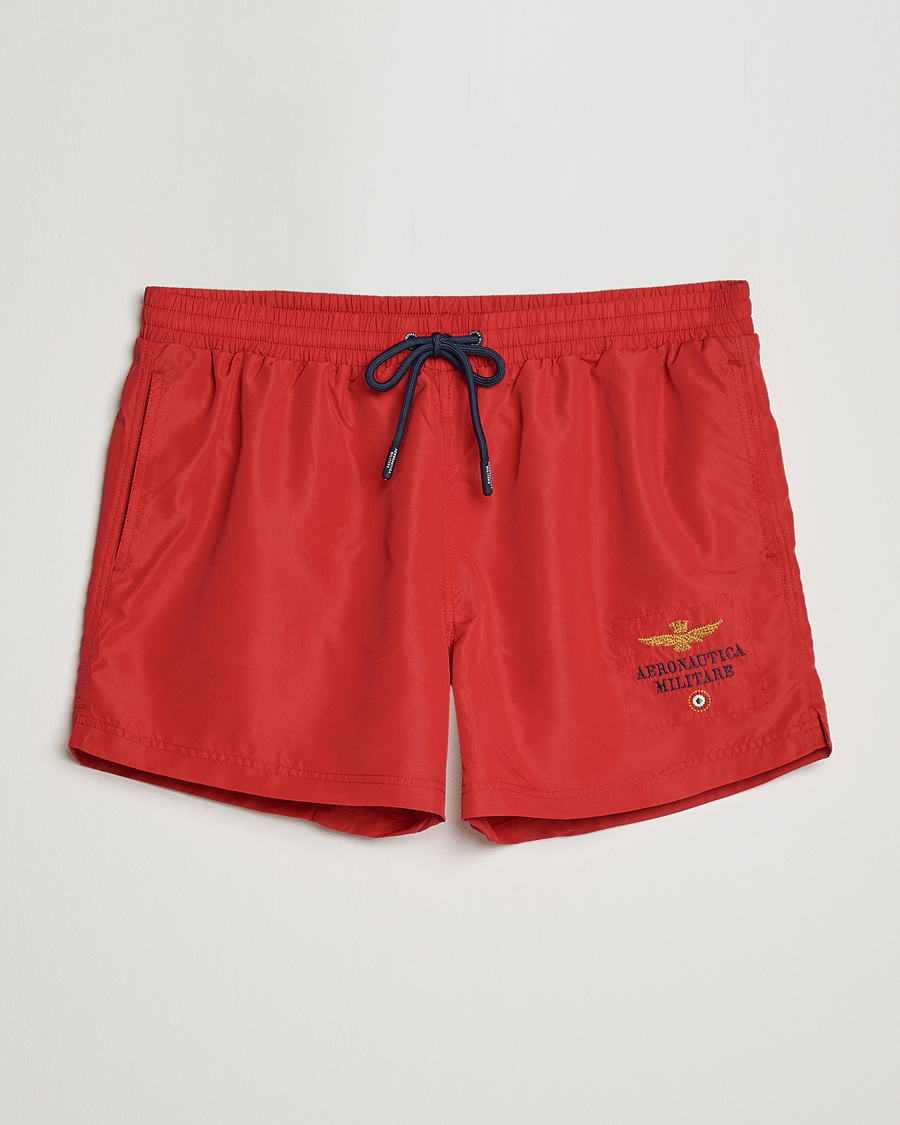 Homme | Maillots De Bain | Aeronautica Militare | Costume Swim Shorts Red