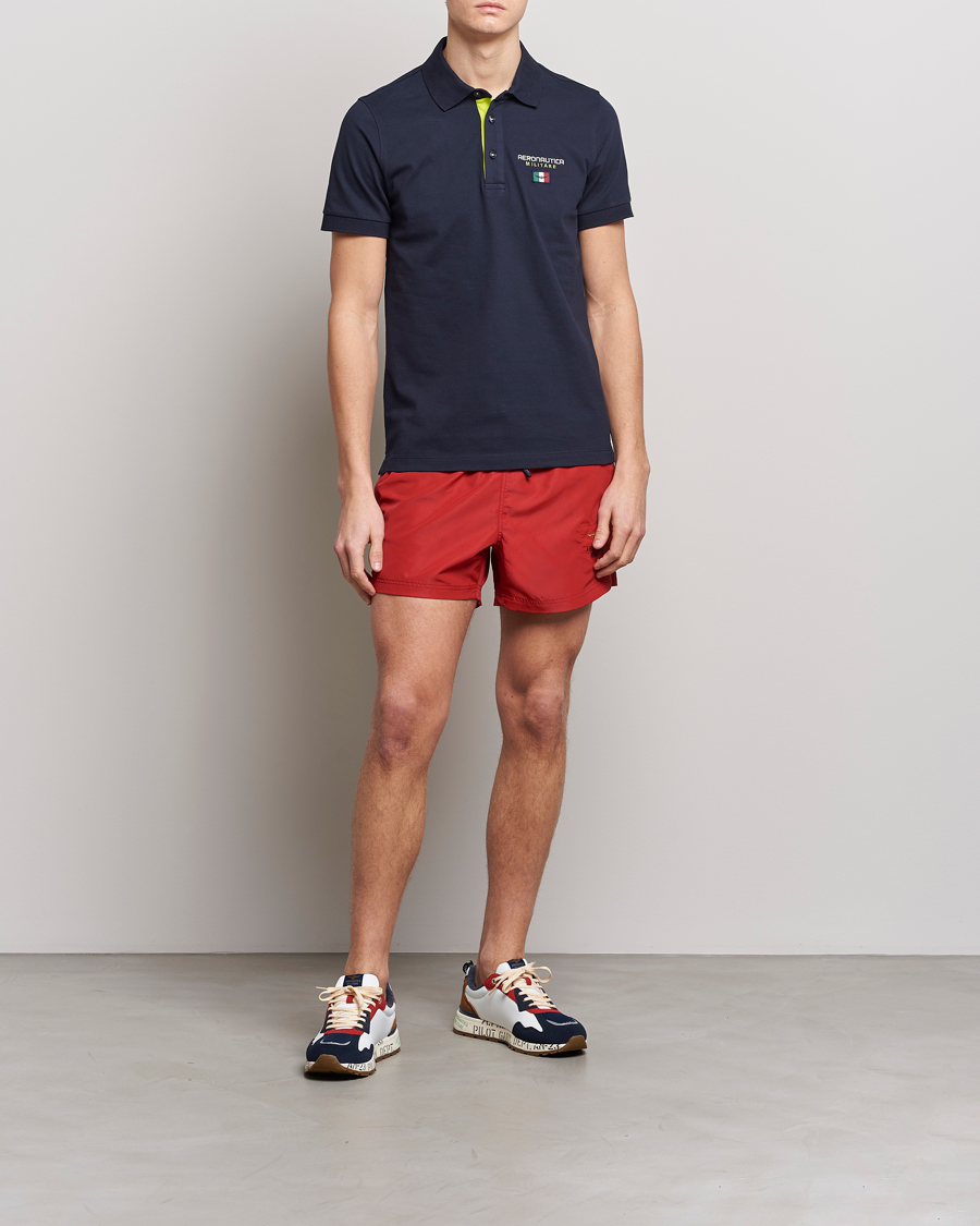 Homme | Maillots De Bain | Aeronautica Militare | Costume Swim Shorts Red