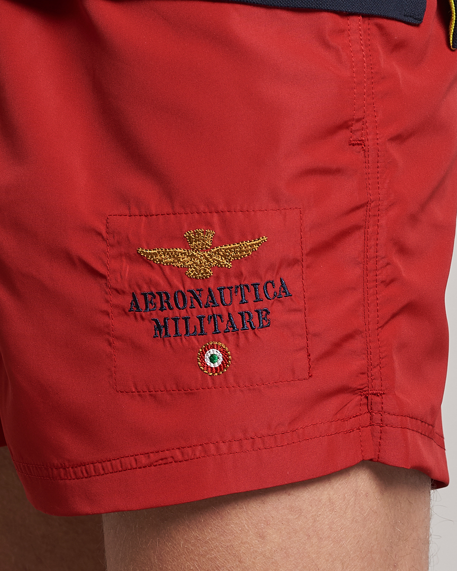 Homme | Maillots De Bain | Aeronautica Militare | Costume Swim Shorts Red