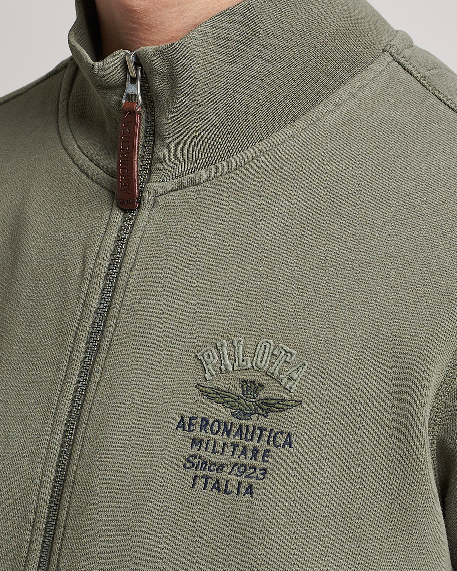 Homme | Pulls Et Tricots | Aeronautica Militare | Full Zip Sweater Green