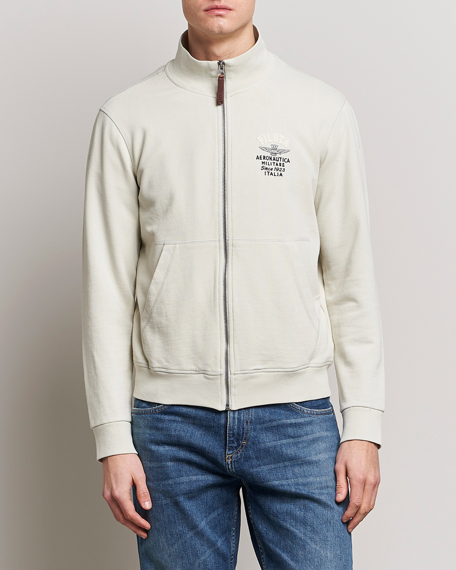 Homme | Pulls Et Tricots | Aeronautica Militare | Full Zip Sweater Ice