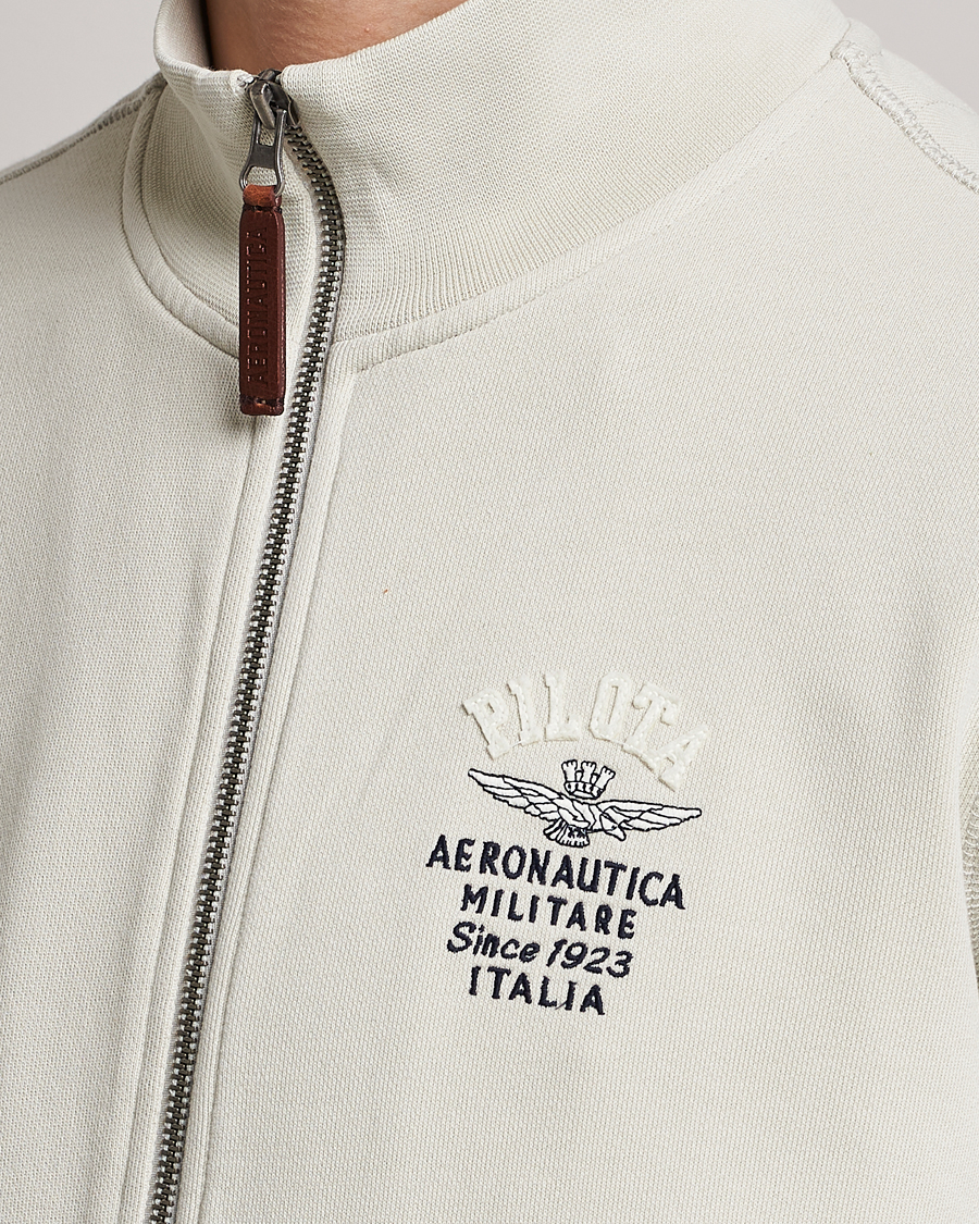 Homme | Pulls Et Tricots | Aeronautica Militare | Full Zip Sweater Ice