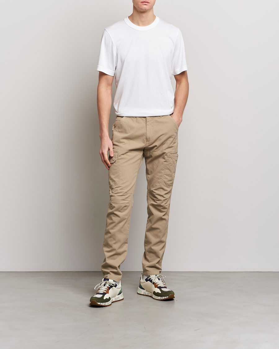 Homme | Pantalons | Aeronautica Militare | Stretch Cotton Pocket Pants Sand