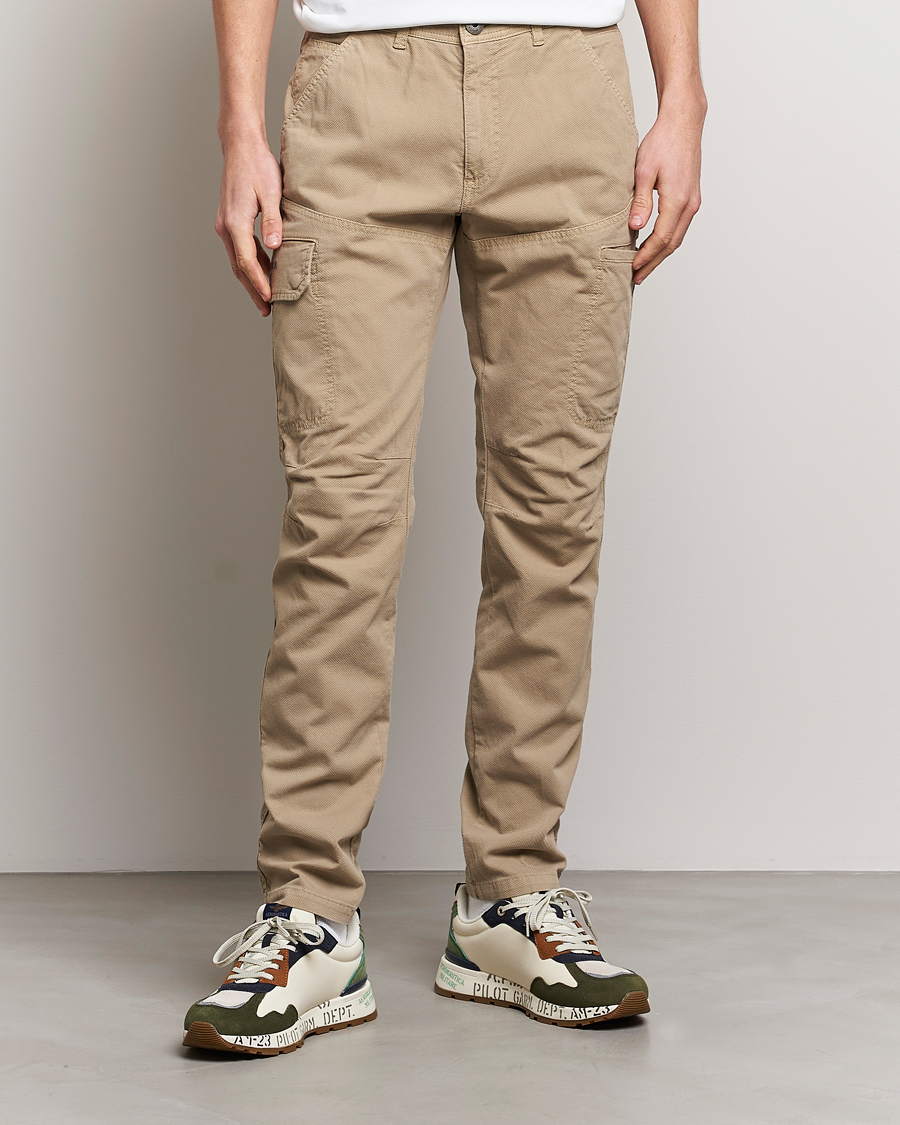 Homme | Pantalons | Aeronautica Militare | Stretch Cotton Pocket Pants Sand