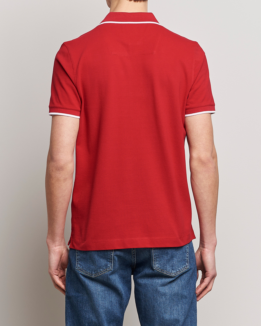 Homme | Polos | Aeronautica Militare | Garment Dyed Cotton Polo Red