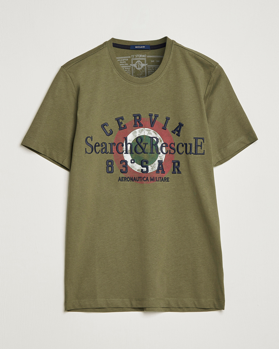 Homme | T-shirts | Aeronautica Militare | Cotton T-Shirt Green