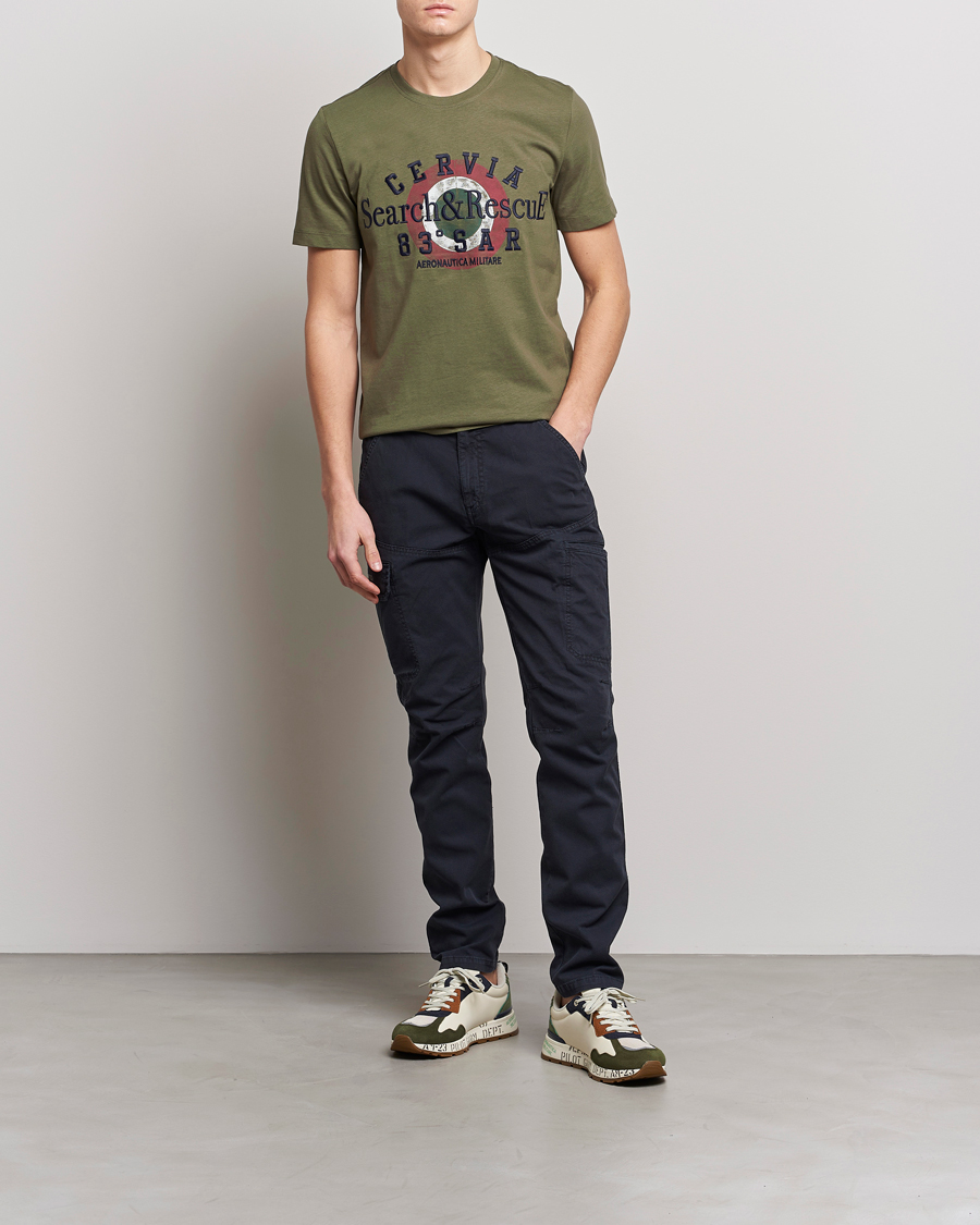 Homme | T-shirts | Aeronautica Militare | Cotton T-Shirt Green
