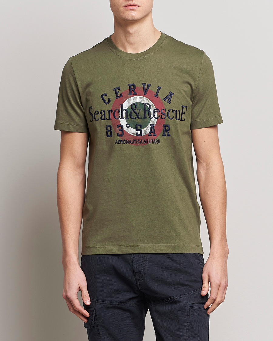 Homme | T-shirts | Aeronautica Militare | Cotton T-Shirt Green