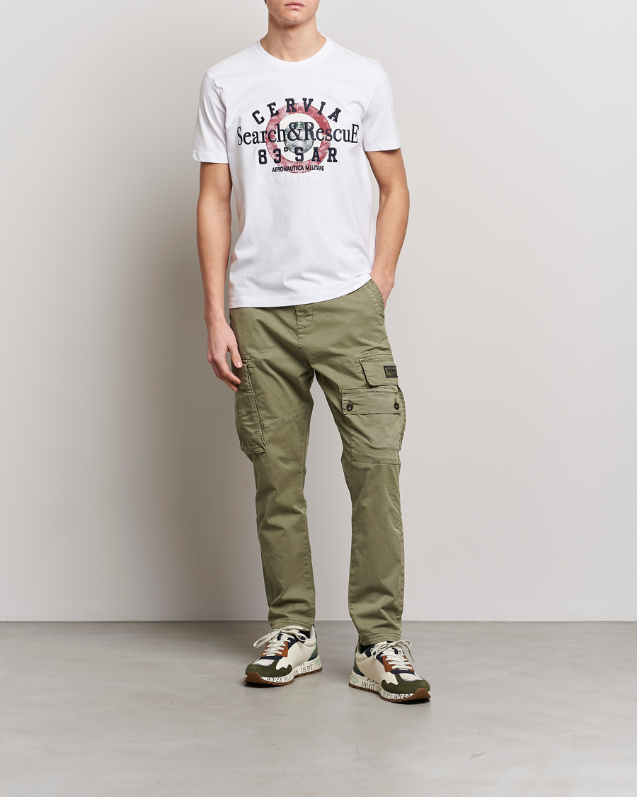 Homme | T-shirts | Aeronautica Militare | Cotton T-Shirt Off White