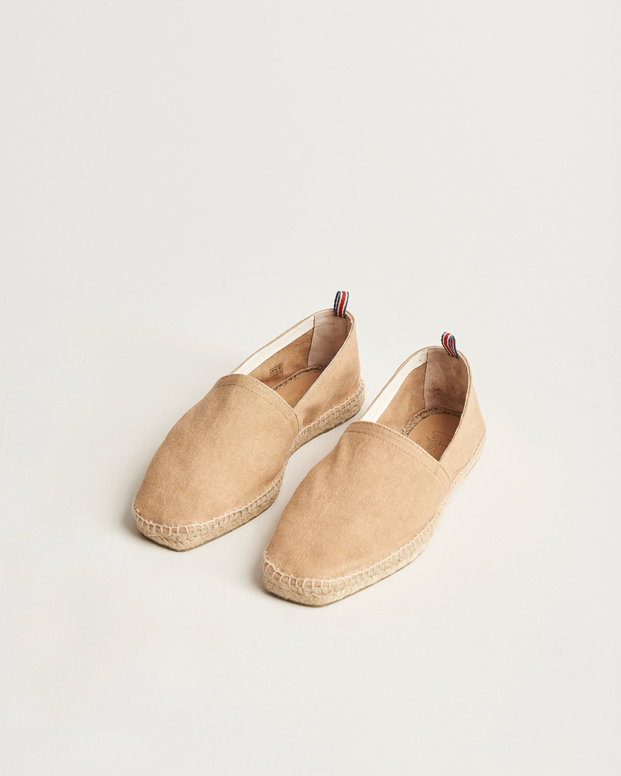 Homme | Castañer Pablo Washed Canvas Espadrilles Tostado | Castañer | Pablo Washed Canvas Espadrilles Tostado