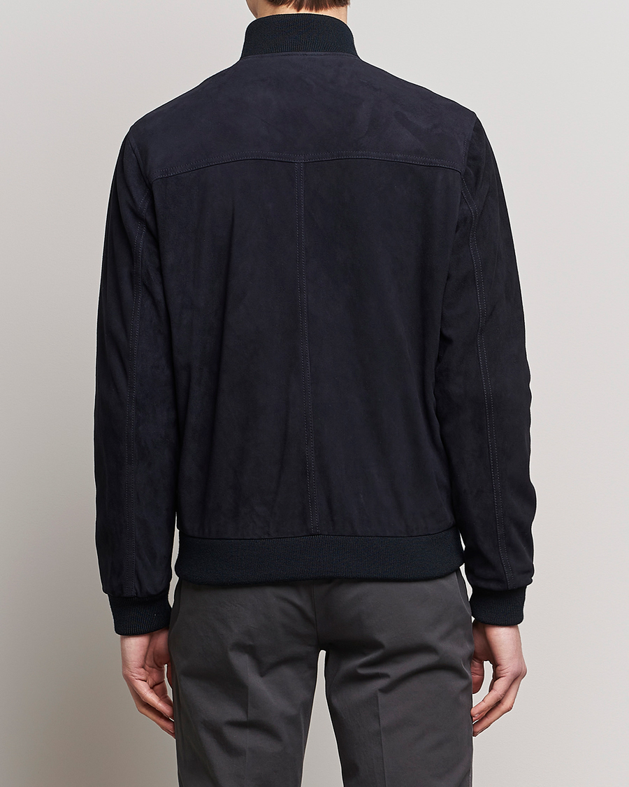 Homme | Manteaux Et Vestes | Valstar | Valstarino Suede Jacket Navy