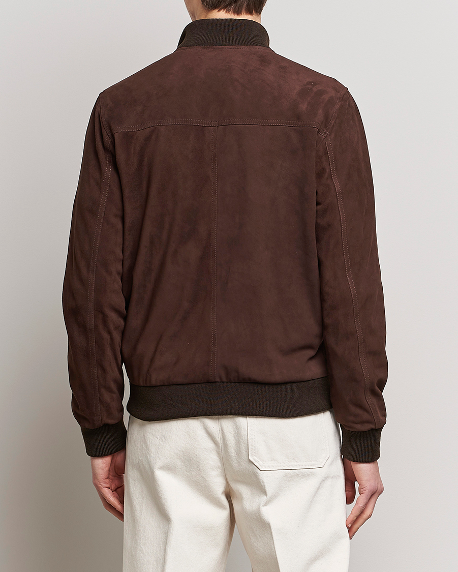 Homme | Manteaux Et Vestes | Valstar | Valstarino Suede Jacket Dark Brown