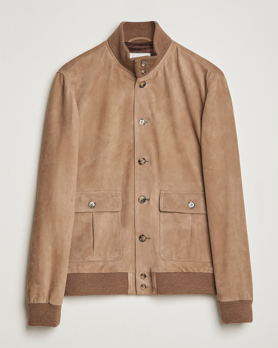 Homme | Manteaux Et Vestes | Valstar | Valstarino Suede Jacket Light Beige