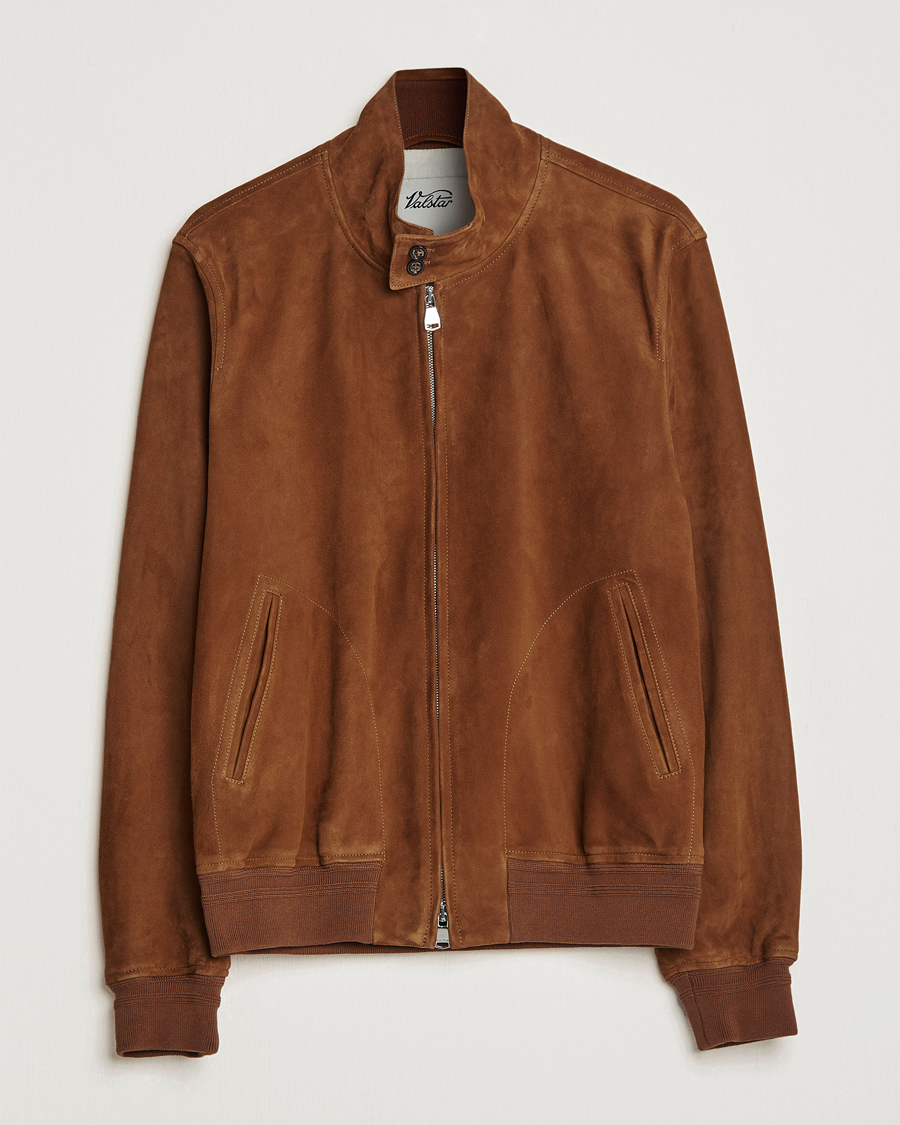 Homme | Manteaux Et Vestes | Valstar | Suede Zip Blouson Sandal
