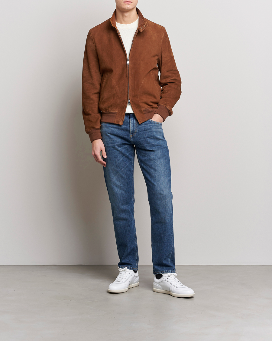 Homme | Manteaux Et Vestes | Valstar | Suede Zip Blouson Sandal