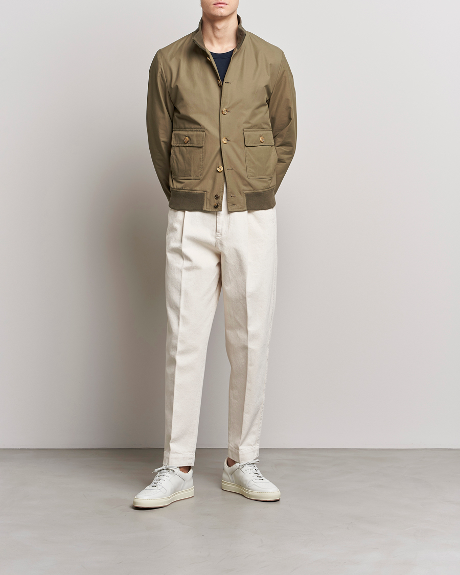 Homme | Manteaux Et Vestes | Valstar | Valstarino Water Repellent Cotton Jacket Olive