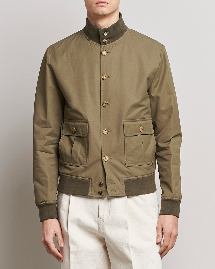 Homme | Manteaux Et Vestes | Valstar | Valstarino Water Repellent Cotton Jacket Olive