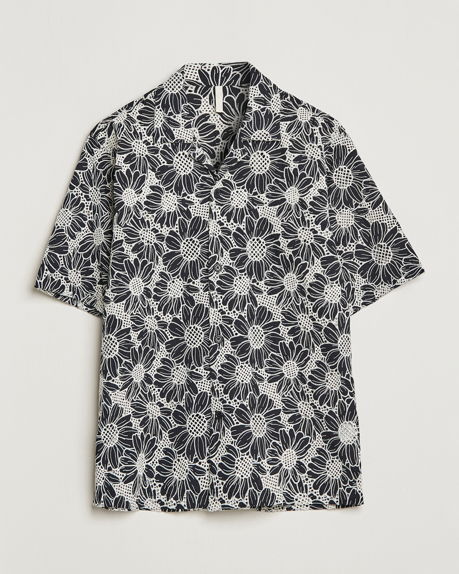 Homme | Chemises | Sunflower | Cayo Floral Short Sleeve Shirt Black
