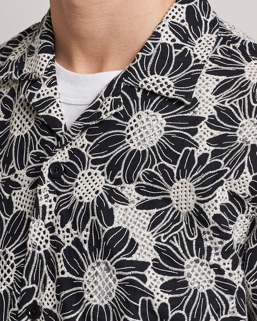 Homme | Chemises | Sunflower | Cayo Floral Short Sleeve Shirt Black