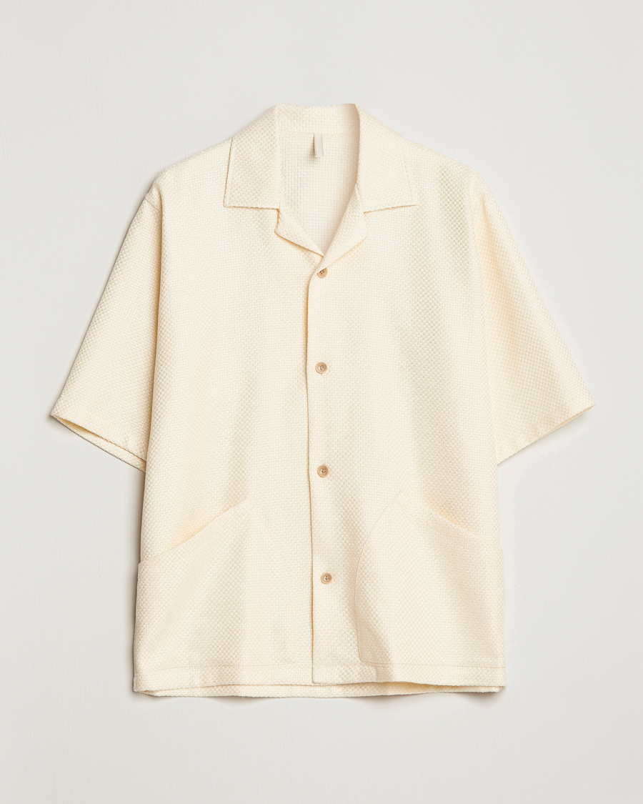 Homme | Chemises | Sunflower | Coco Short Sleeve Cabana Shirt Off White