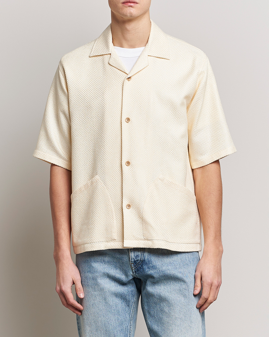 Homme | Chemises | Sunflower | Coco Short Sleeve Cabana Shirt Off White