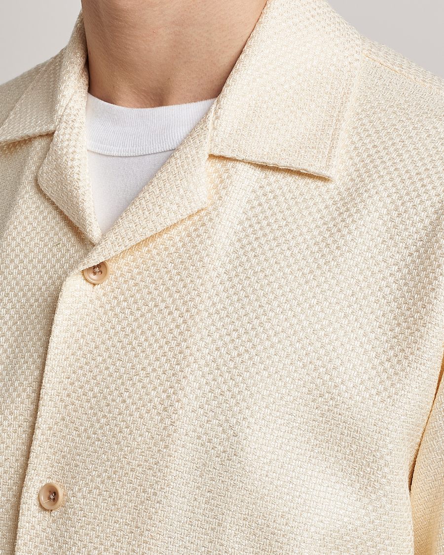 Homme | Chemises | Sunflower | Coco Short Sleeve Cabana Shirt Off White