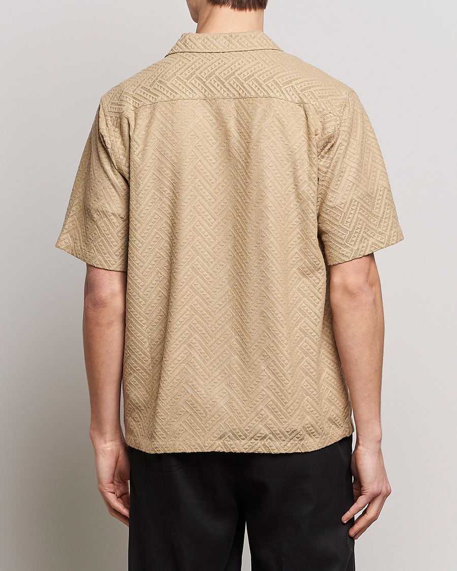 Homme | Chemises | Sunflower | Spacey Herringbone Camp Shirt Khaki
