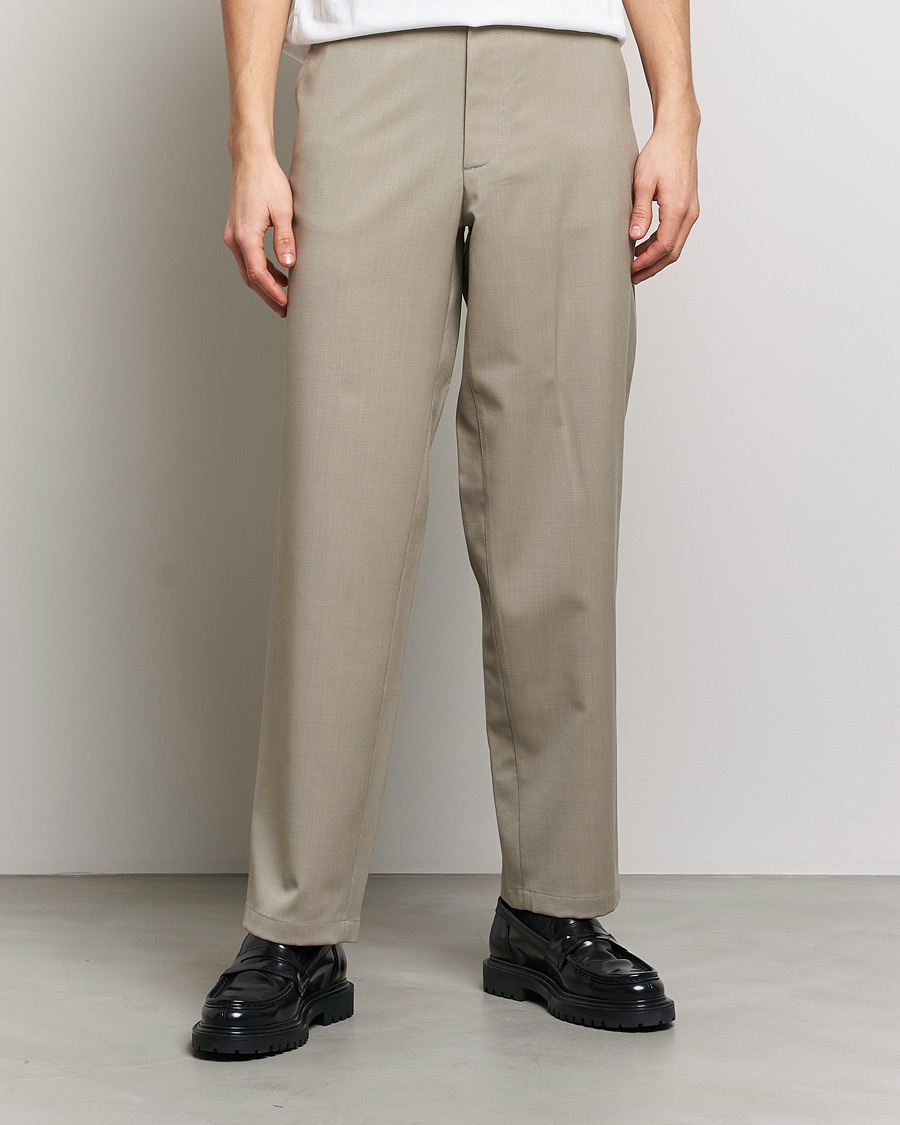 Homme | Pantalons | Sunflower | Soft Wool Trousers Khaki