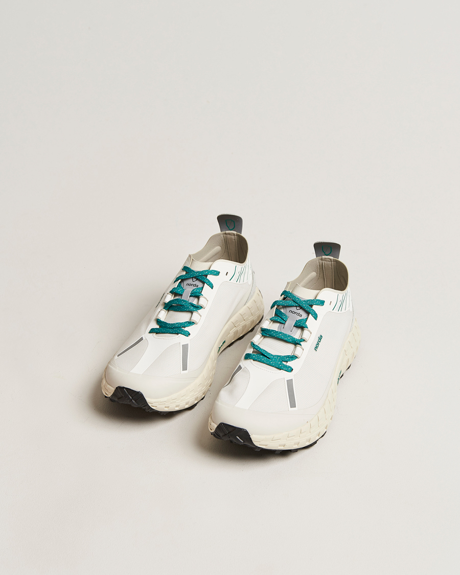 Homme | Norda 001 Running Sneakers White/Forest | Norda | 001 Running Sneakers White/Forest