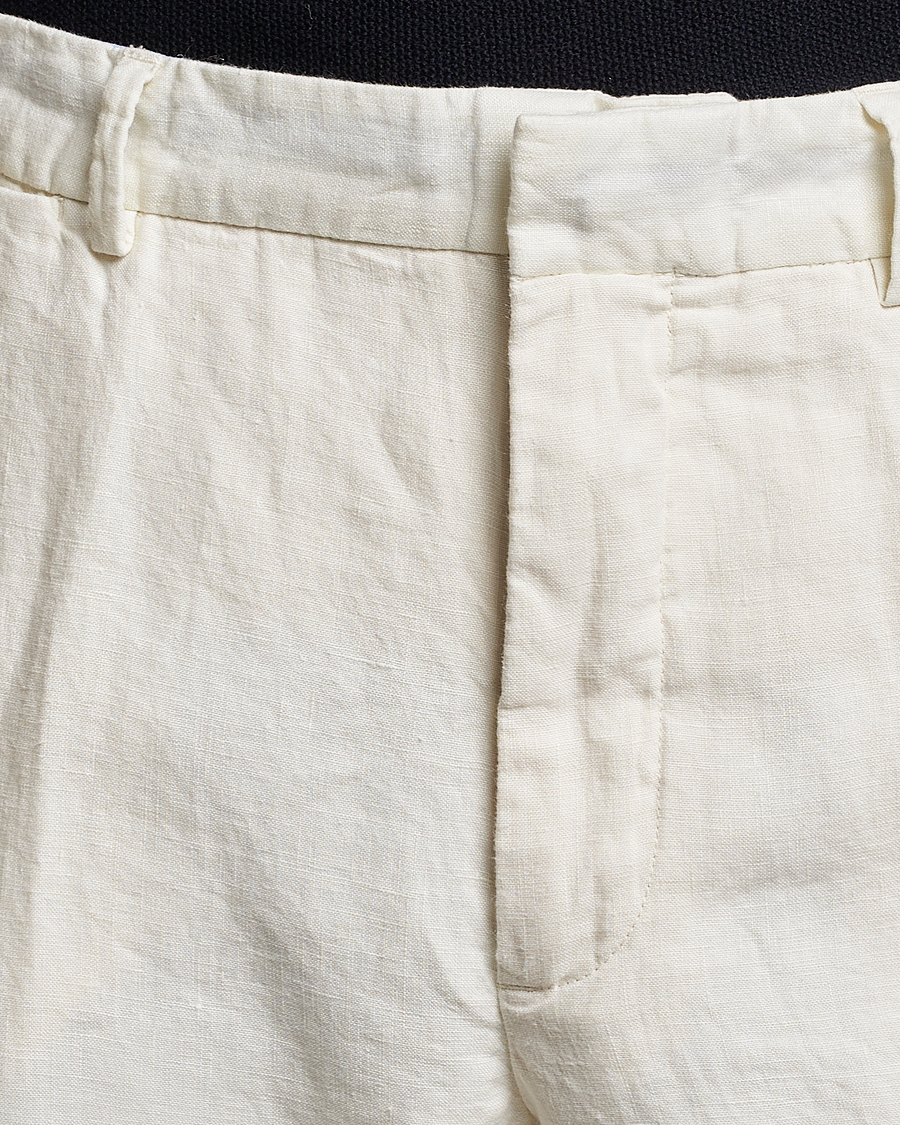 Homme | Pantalons | Polo Ralph Lauren | Linen Pleated Trousers Cream
