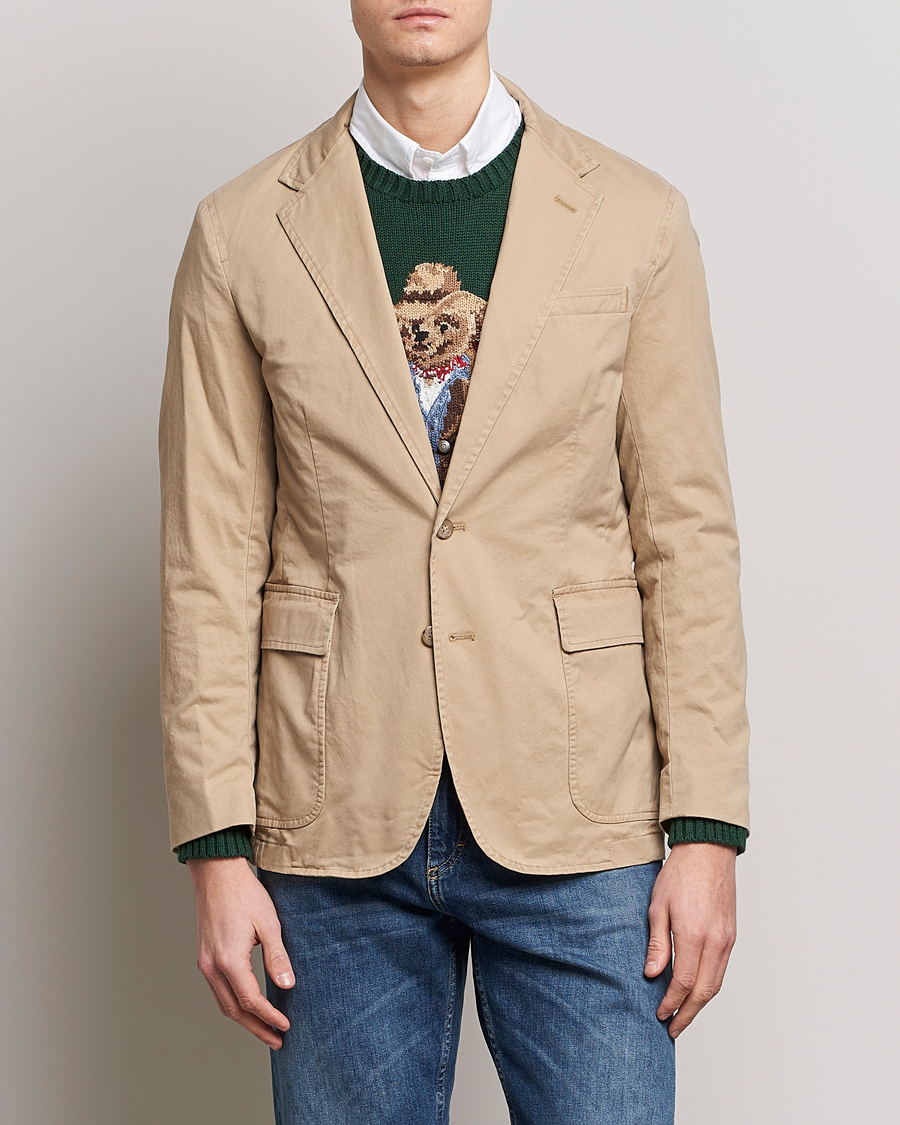Homme | Blazers | Polo Ralph Lauren | Cotton Stretch Sportcoat Monument Tan