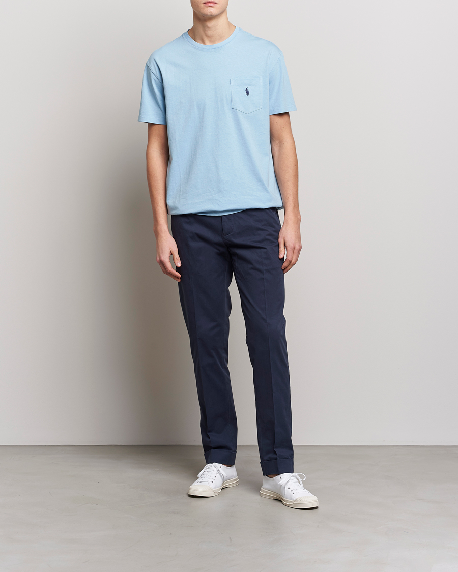 Homme | Pantalons | Polo Ralph Lauren | Cotton Stretch Trousers Nautical Ink