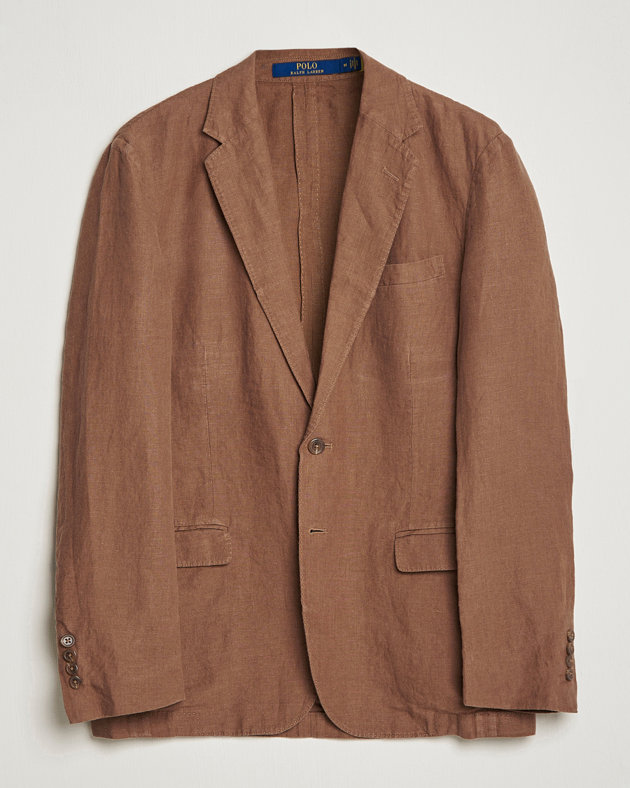 Homme | Blazers | Polo Ralph Lauren | Linen Sportcoat Luggage Brown