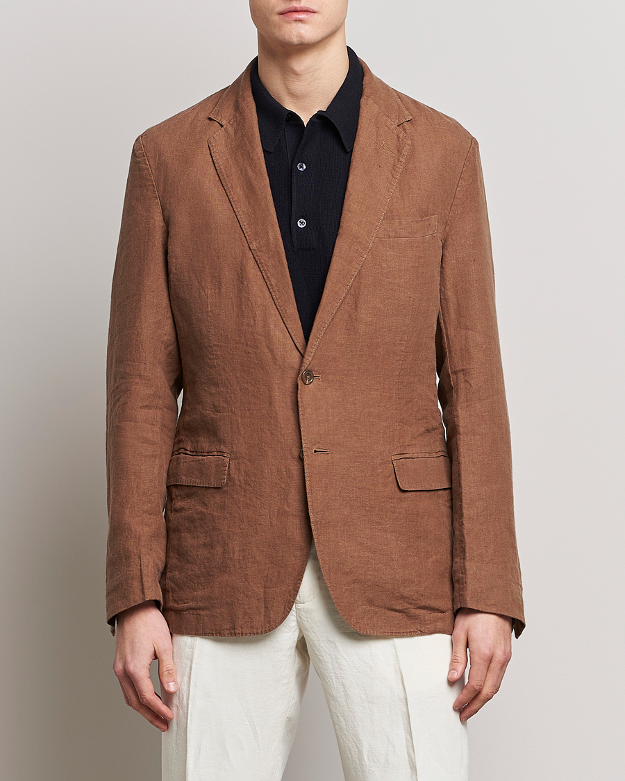 Homme | Blazers | Polo Ralph Lauren | Linen Sportcoat Luggage Brown