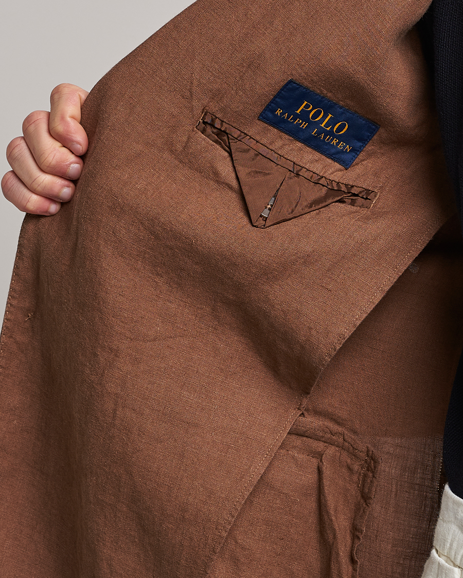 Homme | Blazers | Polo Ralph Lauren | Linen Sportcoat Luggage Brown
